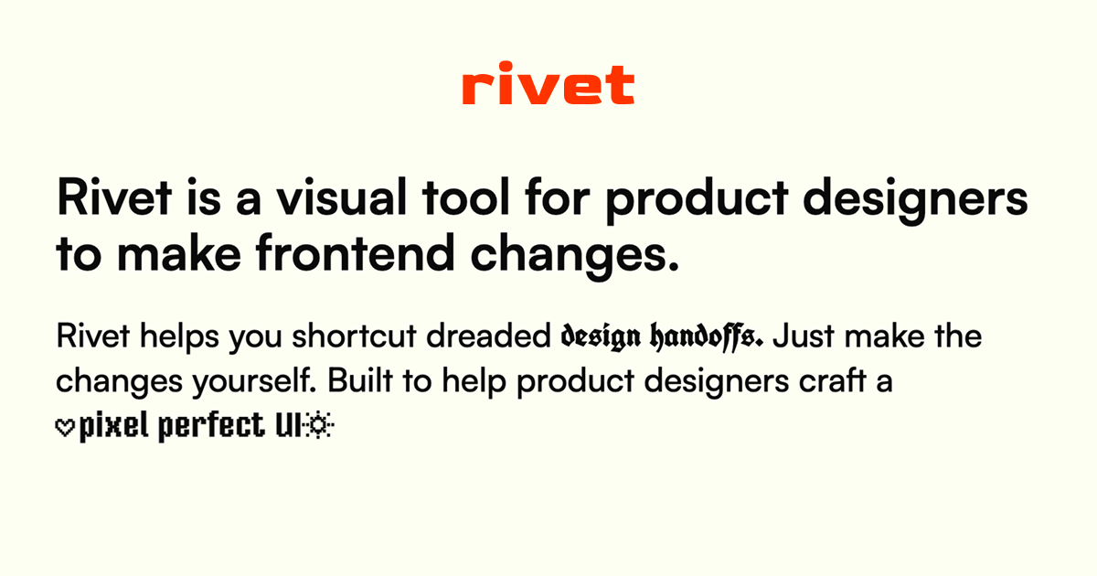 Rivet (Tool)